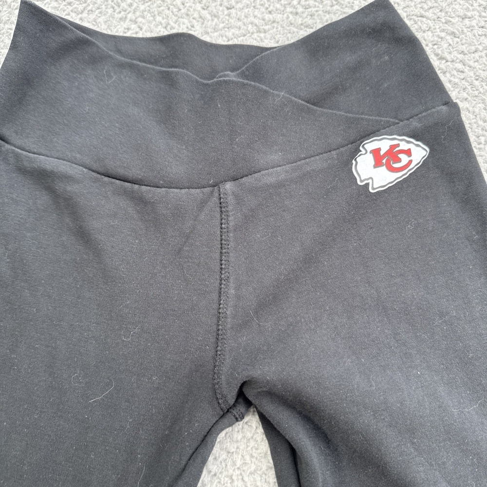 Ultra GAME Leggings Women Medium Black Solid Travis Kelce Chiefs Crossover